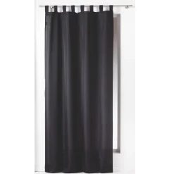 Bissolo Casa Tende Tende Confezionate<LINEA ESSENTIEL - TENDA CON PASSANTI IN POLIESTERE UNITO 140X260CM NERO: vendita online LINEA ESSENTIEL - TENDA CON PASSANTI IN POLIESTERE UNITO 140X260CM NERO in offerta
