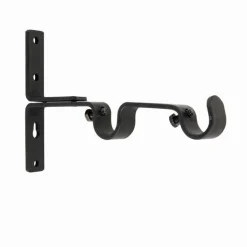 Bissolo Casa Accessori E Pali Tende Finali Per Pali<LINEA FERRO DECO - SUPPORTO PARETE DOPPIO COLORE NERO: vendita online LINEA FERRO DECO - SUPPORTO PARETE DOPPIO COLORE NERO in offerta