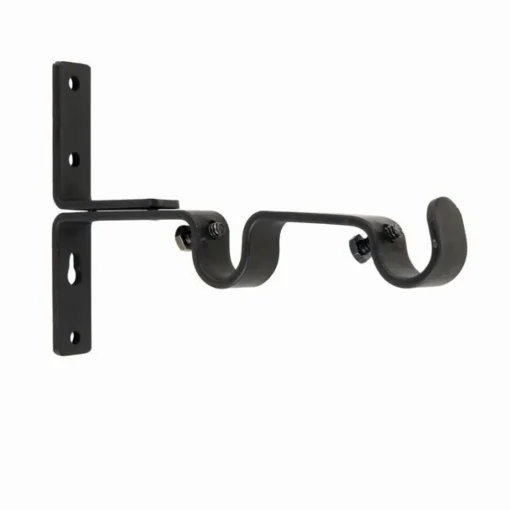 Bissolo Casa Accessori E Pali Tende Finali Per Pali<LINEA FERRO DECO - SUPPORTO PARETE DOPPIO COLORE NERO: vendita online LINEA FERRO DECO - SUPPORTO PARETE DOPPIO COLORE NERO in offerta