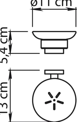 Bissolo Casa Porta Saponi E Dosatori<LINEA FIUJI - PORTA SAPONE CROMATO