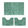 Bissolo Casa Tessile Bagno Tappeti Bagno|Tappeti Bagno<LINEA FOGLIA - PARURE 3PZ TAPPETINI BAGNO VERDE ACQUA: vendita online LINEA FOGLIA - PARURE 3PZ TAPPETINI BAGNO VERDE ACQUA in offerta