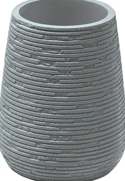Bissolo Casa Porta Spazzolini<LINEA GEMINI - BICCHIERE PORTASPAZZOLINI GRIGIO