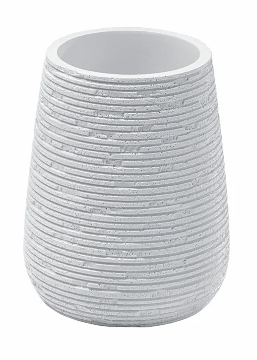 Bissolo Casa Porta Spazzolini<LINEA GEMINI - BICCHIERE PORTASPAZZOLINI BIANCO