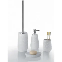 Bissolo Casa Porta Spazzolini<LINEA GEMINI - BICCHIERE PORTASPAZZOLINI BIANCO