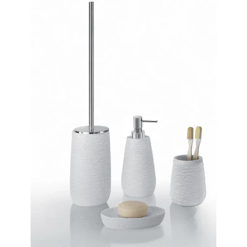Bissolo Casa Porta Spazzolini<LINEA GEMINI - BICCHIERE PORTASPAZZOLINI BIANCO
