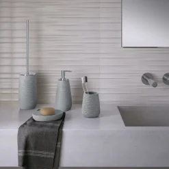 Bissolo Casa Porta Saponi E Dosatori<LINEA GEMINI - DOSASAPONE GRIGIO