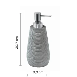 Bissolo Casa Porta Saponi E Dosatori<LINEA GEMINI - DOSASAPONE GRIGIO
