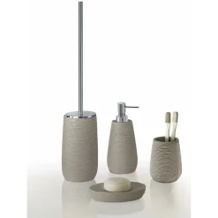 Bissolo Casa Porta Saponi E Dosatori<LINEA GEMINI - PORTA SAPONE TORTORA