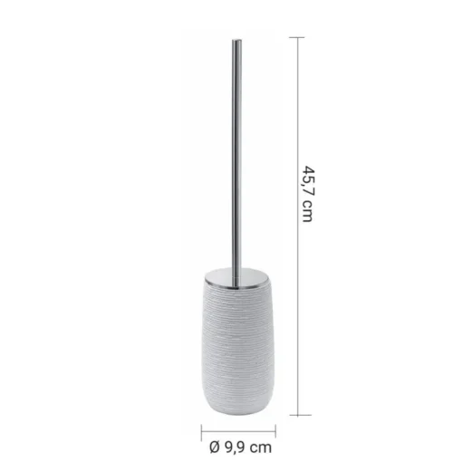 Bissolo Casa Scopini<LINEA GEMINI - PORTASCOPINO BIANCO E CROMO