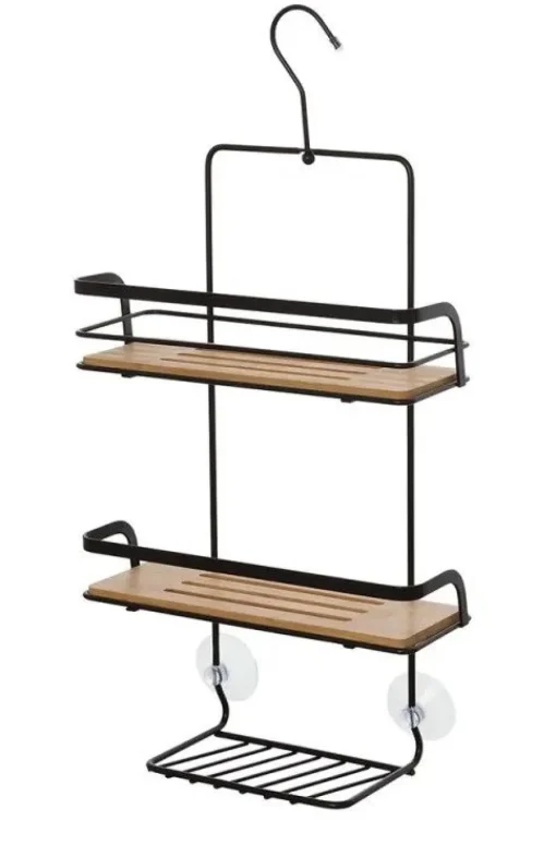 Bissolo Casa Mensole<LINEA HAITI - MENSOLA 3 RIPIANI NERO E NATURALE