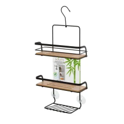 Bissolo Casa Mensole<LINEA HAITI - MENSOLA 3 RIPIANI NERO E NATURALE