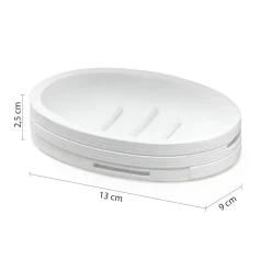 Bissolo Casa Porta Saponi E Dosatori<LINEA HELEN - PORTA SAPONE BIANCO