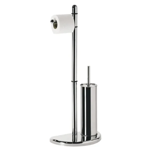 Bissolo Casa Piantane Bagno<LINEA HIBISCUS - PIANTANA PORTAROTOLO/SCOPINO CROMO