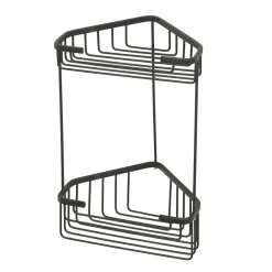 Bissolo Casa Mensole<LINEA HOT - MENSOLA ANGOLARE 2 RIPIANO NERO MATT