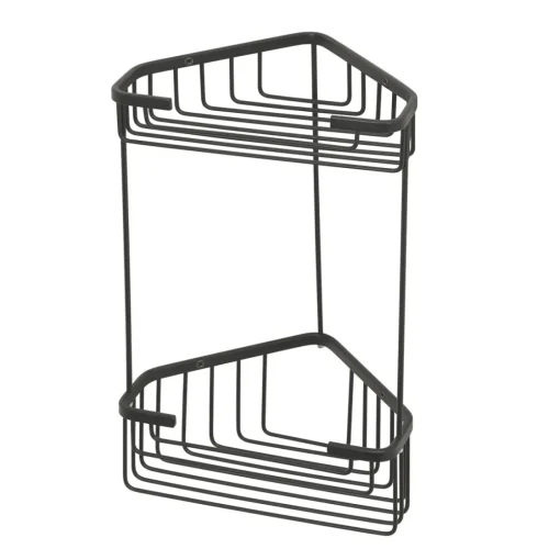 Bissolo Casa Mensole<LINEA HOT - MENSOLA ANGOLARE 2 RIPIANO NERO MATT