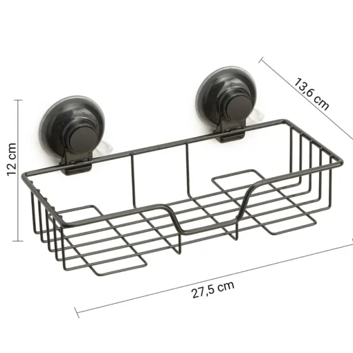 Bissolo Casa Mensole<LINEA HOT - MENSOLA PORTAOGGETTI CM 27,5X13,6 H.12 NERA