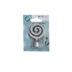 Bissolo Casa Accessori E Pali Tende Finali Per Pali<LINEA IDEAS 12 - FINALE PER TENDA IN METALLO MOD. SPIRALE COLORE CROMO SATINATO: vendita online LINEA IDEAS 12 - FINALE PER TENDA IN METALLO MOD. SPIRALE COLORE CROMO SATINATO in offerta