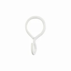 Bissolo Casa Accessori E Pali Tende Finali Per Pali<LINEA IDEAS 12 - SET 6 ANELLI PER TENDA IN METALLO MOD. GANCIO COLORE BIANCO : vendita online LINEA IDEAS 12 - SET 6 ANELLI PER TENDA IN METALLO MOD. GANCIO COLORE BIANCO in offerta