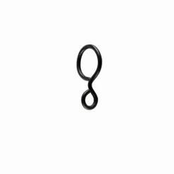 Bissolo Casa Accessori E Pali Tende Finali Per Pali<LINEA IDEAS 12 - SET 6 ANELLI PER TENDA IN METALLO MOD. GANCIO COLORE NERO : vendita online LINEA IDEAS 12 - SET 6 ANELLI PER TENDA IN METALLO MOD. GANCIO COLORE NERO in offerta