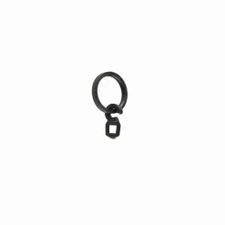 Bissolo Casa Accessori E Pali Tende Finali Per Pali<LINEA IDEAS 12 - SET 6 ANELLI PER TENDA IN METALLO MOD. PIATTO COLORE NERO : vendita online LINEA IDEAS 12 - SET 6 ANELLI PER TENDA IN METALLO MOD. PIATTO COLORE NERO in offerta