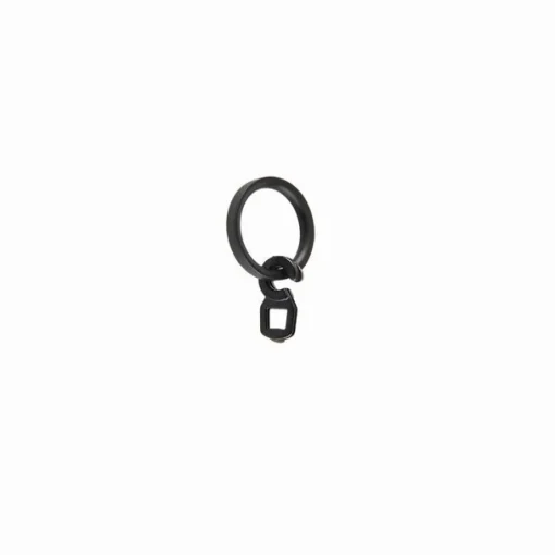 Bissolo Casa Accessori E Pali Tende Finali Per Pali<LINEA IDEAS 12 - SET 6 ANELLI PER TENDA IN METALLO MOD. PIATTO COLORE NERO : vendita online LINEA IDEAS 12 - SET 6 ANELLI PER TENDA IN METALLO MOD. PIATTO COLORE NERO in offerta