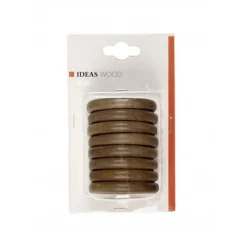 Bissolo Casa Accessori E Pali Tende Finali Per Pali<LINEA IDEAS WOOD - SET 8 ANELLI PER TENDA IN LEGNO COLORE ZEBRANO : vendita online LINEA IDEAS WOOD - SET 8 ANELLI PER TENDA IN LEGNO COLORE ZEBRANO in offerta