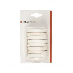 Bissolo Casa Accessori E Pali Tende Finali Per Pali<LINEA IDEAS WOOD - SET 8 ANELLI PER TENDA IN LEGNO COLORE GESSO : vendita online LINEA IDEAS WOOD - SET 8 ANELLI PER TENDA IN LEGNO COLORE GESSO in offerta