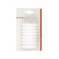 Bissolo Casa Accessori E Pali Tende Finali Per Pali<LINEA IDEAS WOOD - SET 8 ANELLI PER TENDA IN LEGNO COLORE BIANCO : vendita online LINEA IDEAS WOOD - SET 8 ANELLI PER TENDA IN LEGNO COLORE BIANCO in offerta
