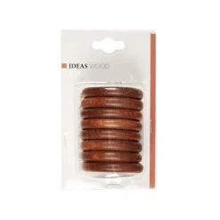 Bissolo Casa Accessori E Pali Tende Finali Per Pali<LINEA IDEAS WOOD - SET 8 ANELLI PER TENDA IN LEGNO COLORE CEDRO : vendita online LINEA IDEAS WOOD - SET 8 ANELLI PER TENDA IN LEGNO COLORE CEDRO in offerta