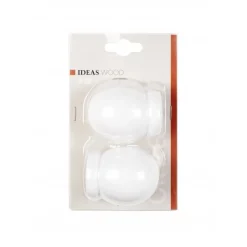 Bissolo Casa Accessori E Pali Tende Finali Per Pali<LINEA IDEAS WOOD - SET 2 FINALI PER TENDA MOD. SFERA COLORE BIANCO: vendita online LINEA IDEAS WOOD - SET 2 FINALI PER TENDA MOD. SFERA COLORE BIANCO in offerta