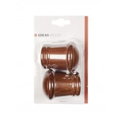 Bissolo Casa Accessori E Pali Tende Finali Per Pali<LINEA IDEAS WOOD - SET 2 FINALI PER TENDA MOD. CONO COLORE CEDRO: vendita online LINEA IDEAS WOOD - SET 2 FINALI PER TENDA MOD. CONO COLORE CEDRO in offerta