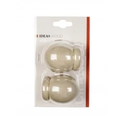 Bissolo Casa Accessori E Pali Tende Finali Per Pali<LINEA IDEAS WOOD - SET 2 FINALI MODELLO SFERA FRASSINO: vendita online LINEA IDEAS WOOD - SET 2 FINALI MODELLO SFERA FRASSINO in offerta