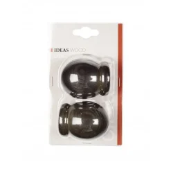 Bissolo Casa Accessori E Pali Tende Finali Per Pali<LINEA IDEAS WOOD - SET 2 FINALI PER TENDA MOD. SFERA COLORE FUMO: vendita online LINEA IDEAS WOOD - SET 2 FINALI PER TENDA MOD. SFERA COLORE FUMO in offerta