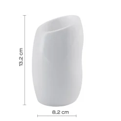 Bissolo Casa Porta Spazzolini<LINEA ISIDE - BICCHIERE PORTASPAZZOLINI BIANCO LUCIDO