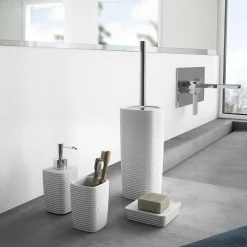 Bissolo Casa Porta Saponi E Dosatori<LINEA KELLY - PORTA SAPONE BIANCO