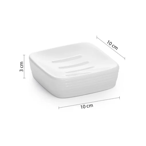 Bissolo Casa Porta Saponi E Dosatori<LINEA KELLY - PORTA SAPONE BIANCO
