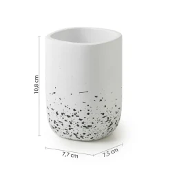 Bissolo Casa Porta Spazzolini<LINEA LAYLA - BICCHIERE PORTASPAZZOLINI MACULATO