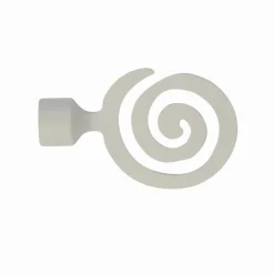 Bissolo Casa Accessori E Pali Tende Finali Per Pali<LINEA LOFT - FINALE PER TENDA MOD. SPIRALE COLORE BIANCO : vendita online LINEA LOFT - FINALE PER TENDA MOD. SPIRALE COLORE BIANCO in offerta