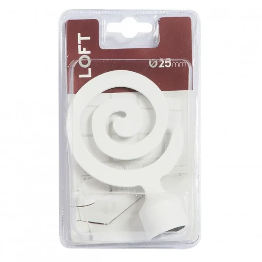 Bissolo Casa Accessori E Pali Tende Finali Per Pali<LINEA LOFT - FINALE PER TENDA MOD. SPIRALE COLORE BIANCO : vendita online LINEA LOFT - FINALE PER TENDA MOD. SPIRALE COLORE BIANCO in offerta