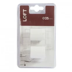 Bissolo Casa Accessori E Pali Tende Finali Per Pali<LINEA LOFT - SET 2 FINALI PER TENDA MOD. TAPPO COLORE BIANCO : vendita online LINEA LOFT - SET 2 FINALI PER TENDA MOD. TAPPO COLORE BIANCO in offerta