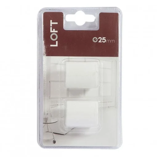 Bissolo Casa Accessori E Pali Tende Finali Per Pali<LINEA LOFT - SET 2 FINALI PER TENDA MOD. TAPPO COLORE BIANCO : vendita online LINEA LOFT - SET 2 FINALI PER TENDA MOD. TAPPO COLORE BIANCO in offerta