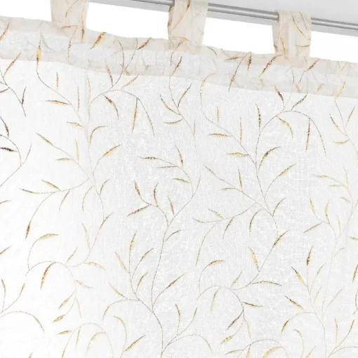 Bissolo Casa Tende Tende Confezionate<LINEA MAISSA - TENDA DRITTA CON PASSANTI 60X120 BIANCA CON DECORO : vendita online LINEA MAISSA - TENDA DRITTA CON PASSANTI 60X120 BIANCA CON DECORO in offerta