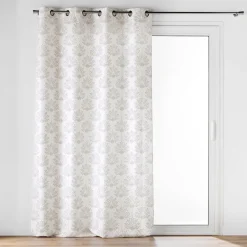 Bissolo Casa Tende Tende Confezionate<LINEA MAJESTIA - TENDA CON OCCHIELLI IN POLIESTERE 140X280 BIANCO CON DECORO: vendita online LINEA MAJESTIA - TENDA CON OCCHIELLI IN POLIESTERE 140X280 BIANCO CON DECORO in offerta