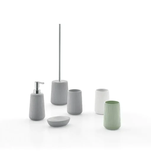Bissolo Casa Porta Spazzolini<LINEA MARIKA - BICCHIERE PORTASPAZZOLINI VERDE SALVIA