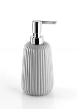 Bissolo Casa Porta Saponi E Dosatori<LINEA MARIKA - DISPENSER GRIGIO E CROMO