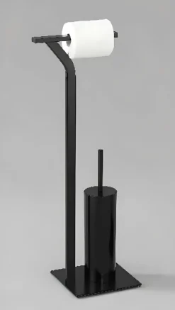 Bissolo Casa Piantane Bagno<LINEA MASTROTA - PIANTANA PORTAROTOLO/SCOPINO NERO