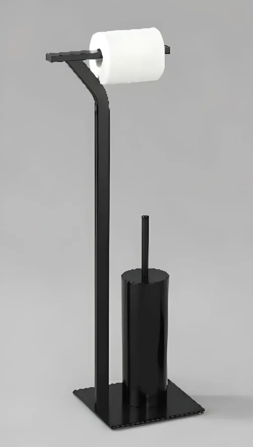 Bissolo Casa Piantane Bagno<LINEA MASTROTA - PIANTANA PORTAROTOLO/SCOPINO NERO