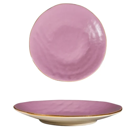 Bissolo Casa Piatti Frutta E Dessert<LINEA MEDITERRANEO - PIATTO DESSERT ROSA IN GRES DIAM 20CM H 3CM