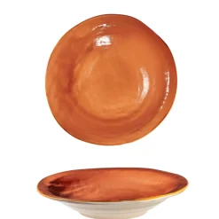 Bissolo Casa Piatti Fondi<LINEA MEDITERRANEO - PIATTO FONDO ARANCIONE JAFFA IN GRES DIAM 24CM H 6CM