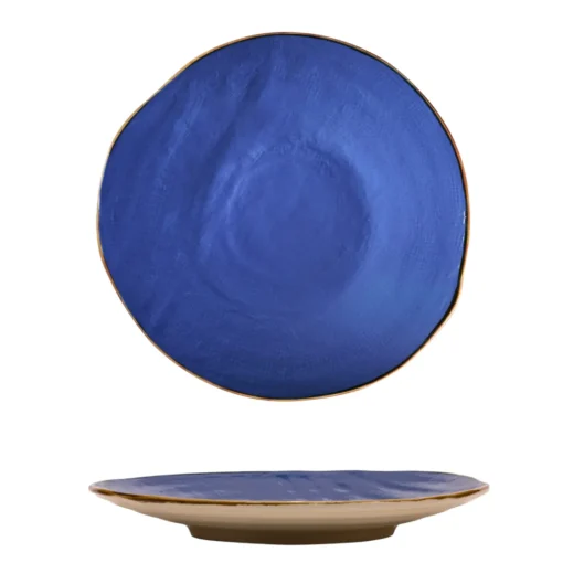 Bissolo Casa Piatti Piani<LINEA MEDITERRANEO - PIATTO PIANO BLU IN GRES DIAM. 28CM H 4CM